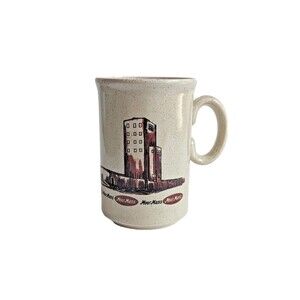 Vintage MoorMan's Feed Collectible Coffee Cup Mug Western States Map Stoneware